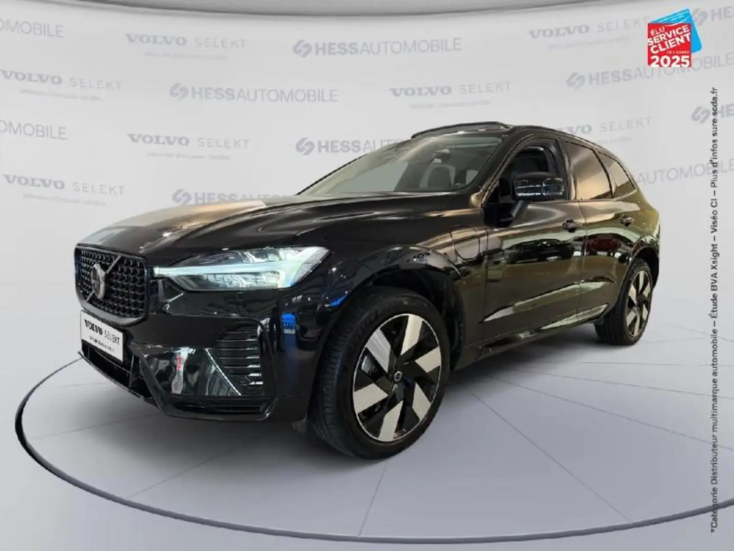 Volvo XC60 T6 Hybride Rechargeable 253 + 145ch Ultra Style Dark Geartronic 8 AWD Sieges chauf/cuir Volant Schwarz - 1