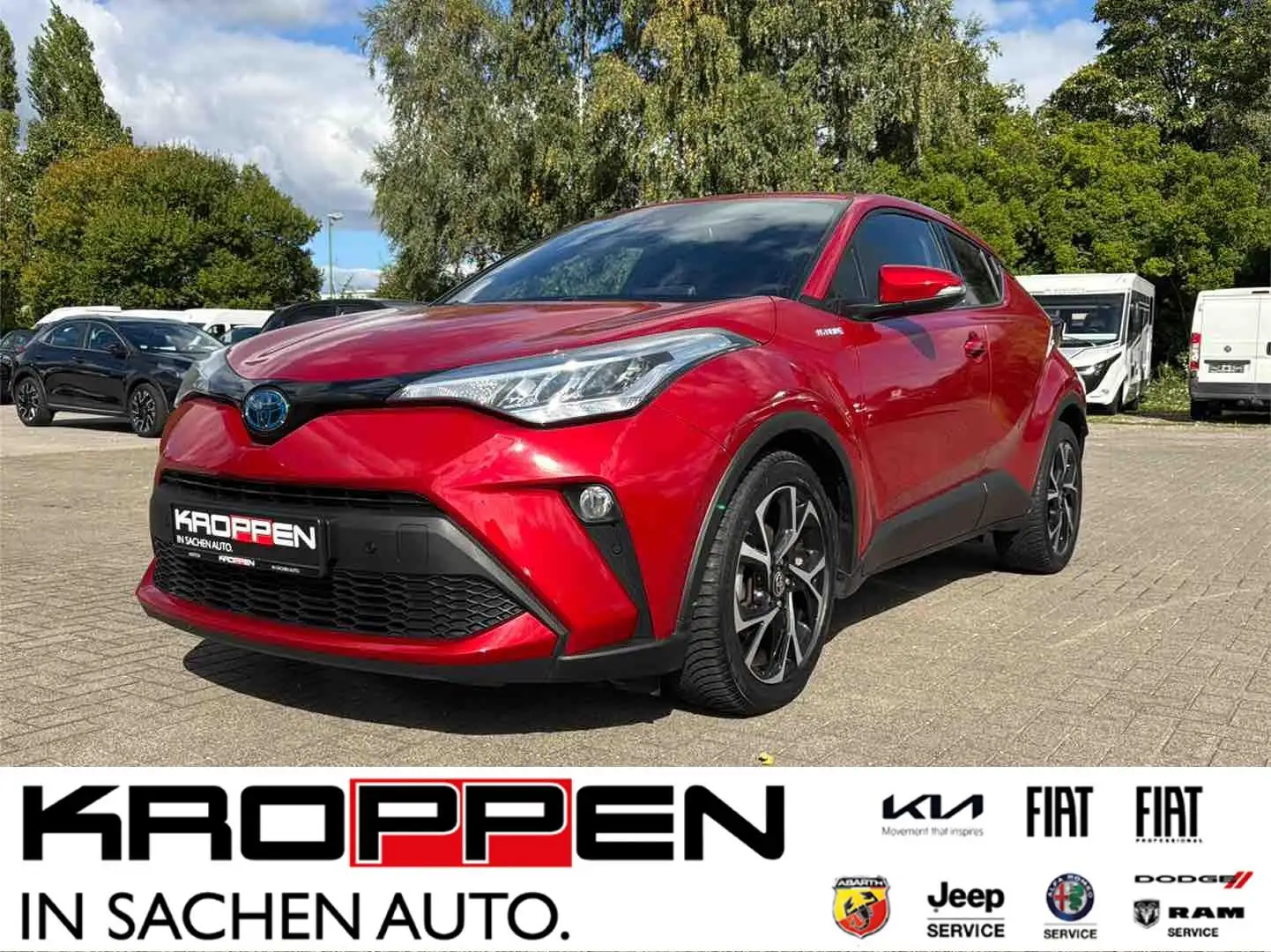 Toyota C-HR 1.8 Hybrid Team D AHK Navi PDC M+S-Allwetter Rojo - 1