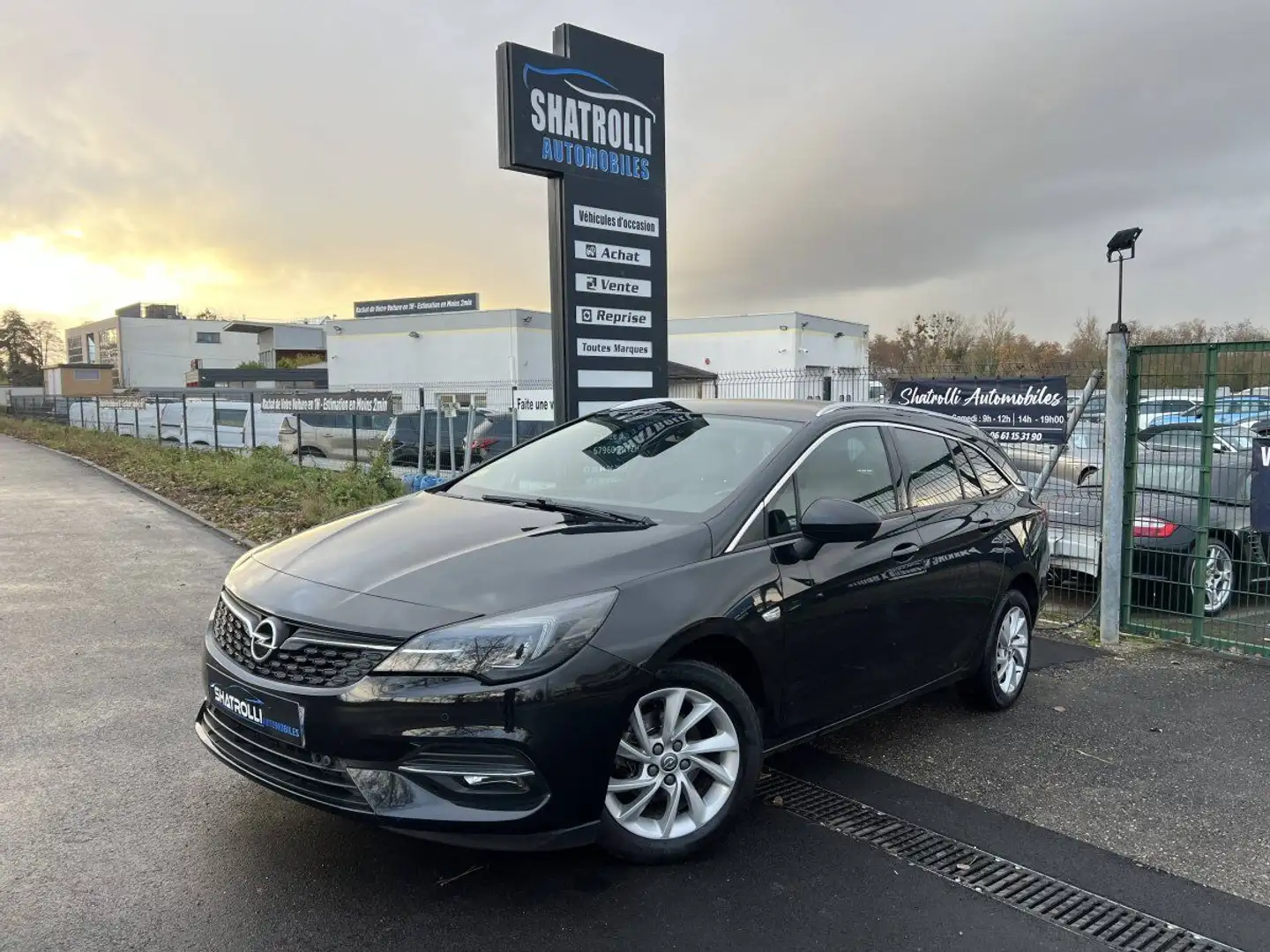 Opel Astra sports tourer 1.5 D 122ch Elegance BVA9 GPS Caméra MoteurNEUF Garantie2ans TVA20% Noir - 1