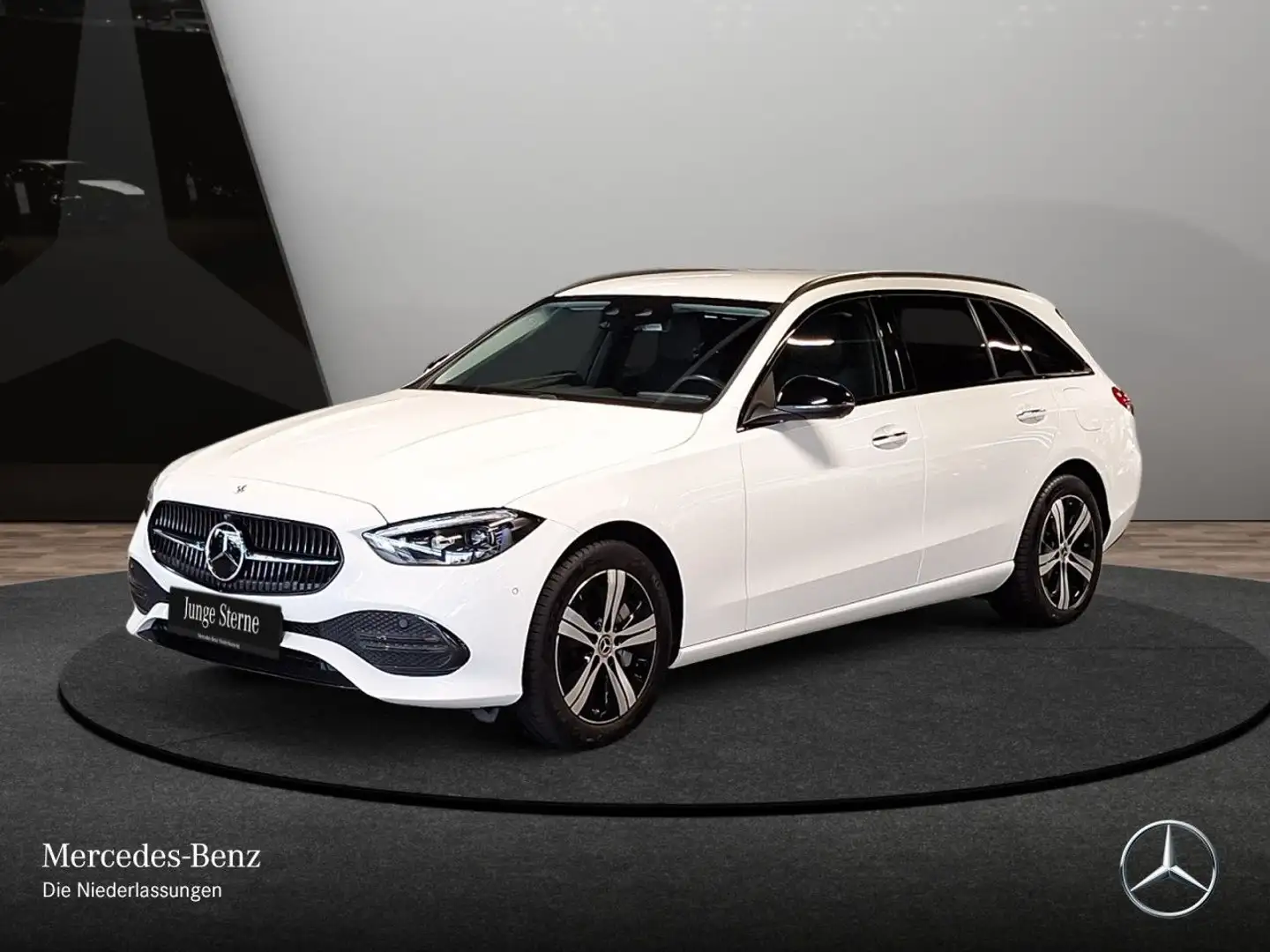 Mercedes-Benz C 300 e T AVANTG+NIGHT+360+KEYLESS+9G Weiß - 2