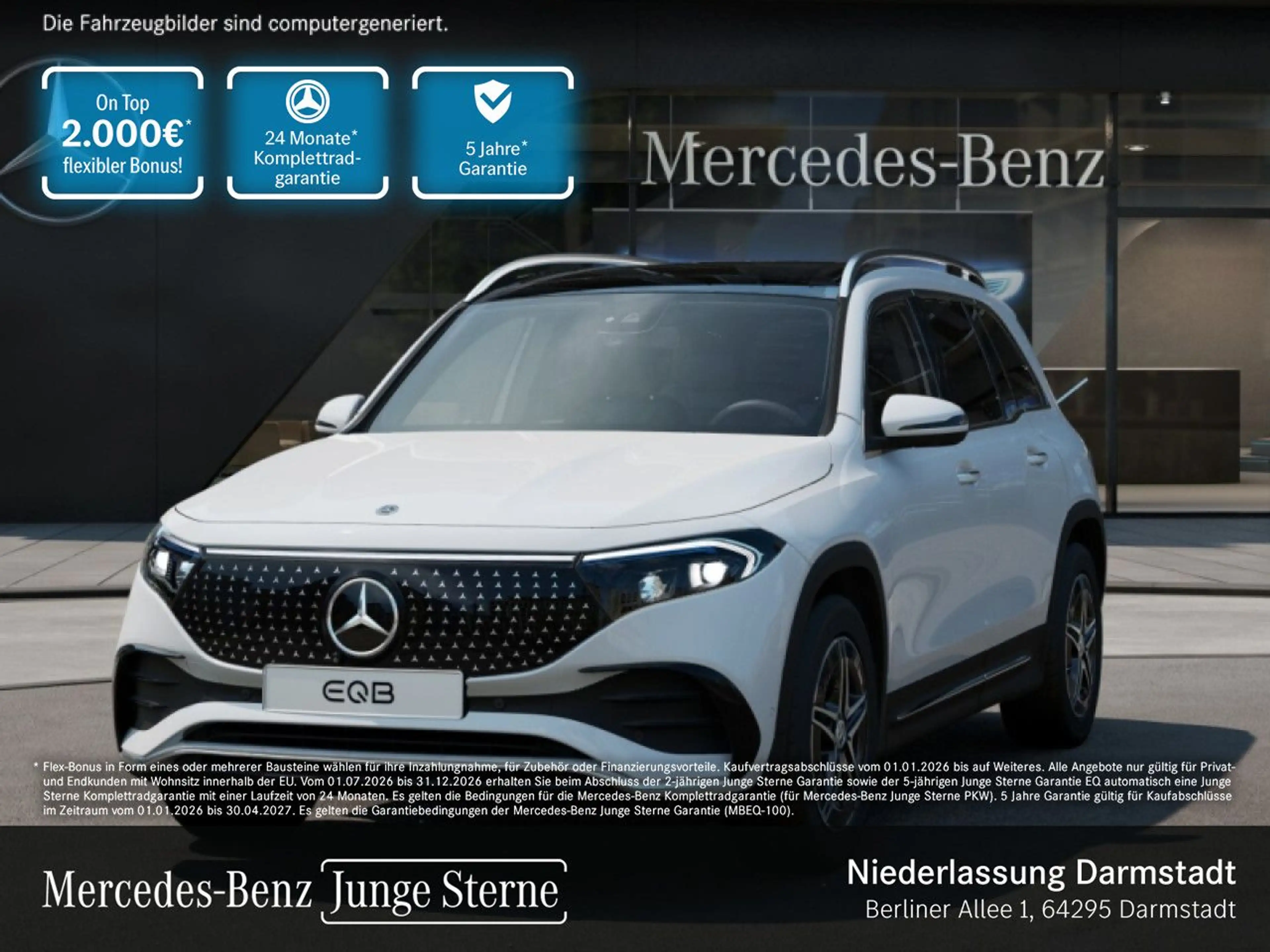 Mercedes-Benz EQB 300 4M AMG+PLUS-PAKET+AHK+PANO+360+KEYLESS