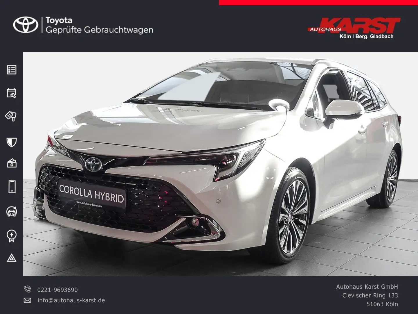 Toyota Corolla 2.0 l Hybrid TS Team D Technik-Paket Blanc - 1