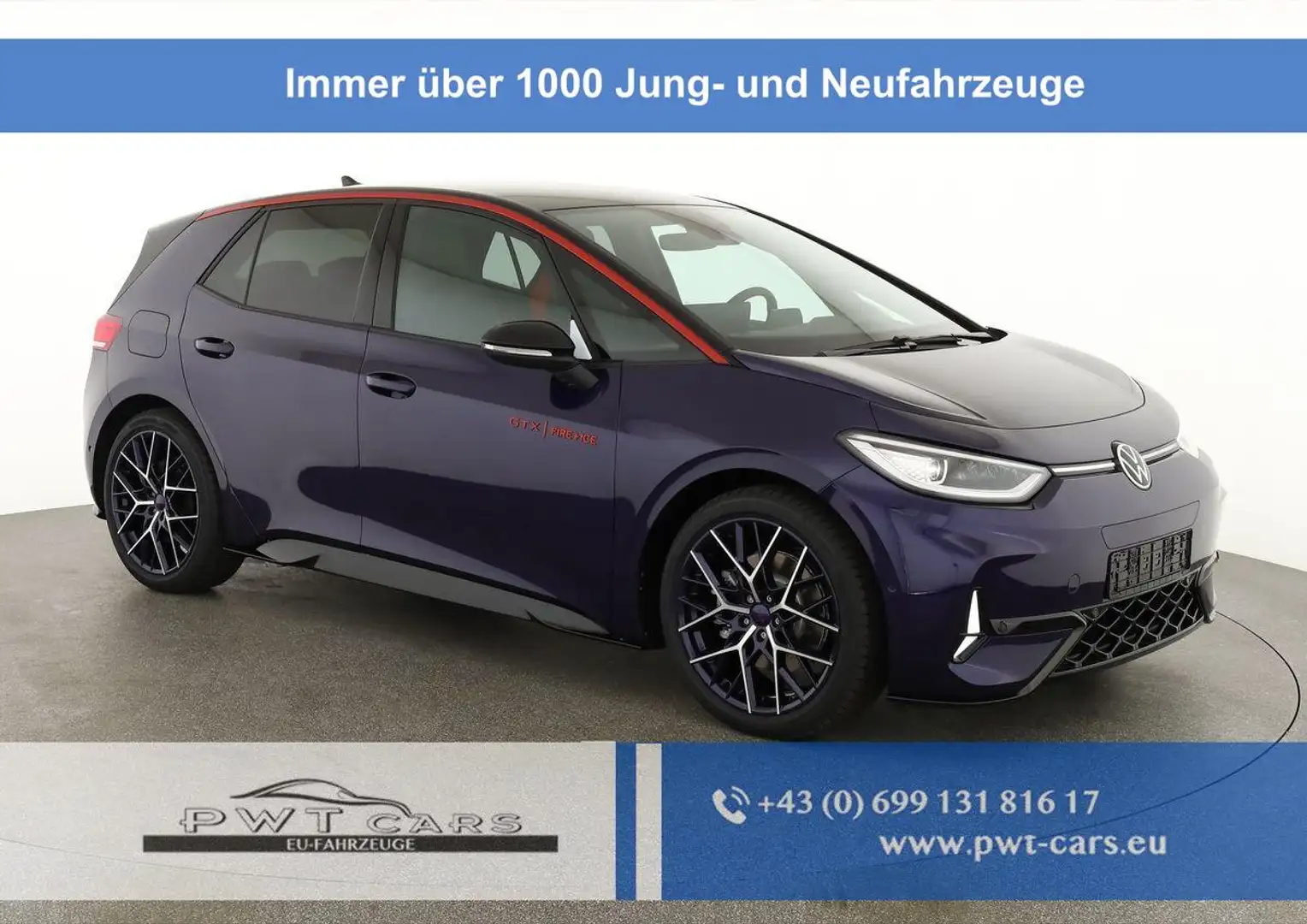 Volkswagen ID.3 GTX Performance 240 kW Fire+Ice kW, HuD, IQ.Lig... Violett - 1