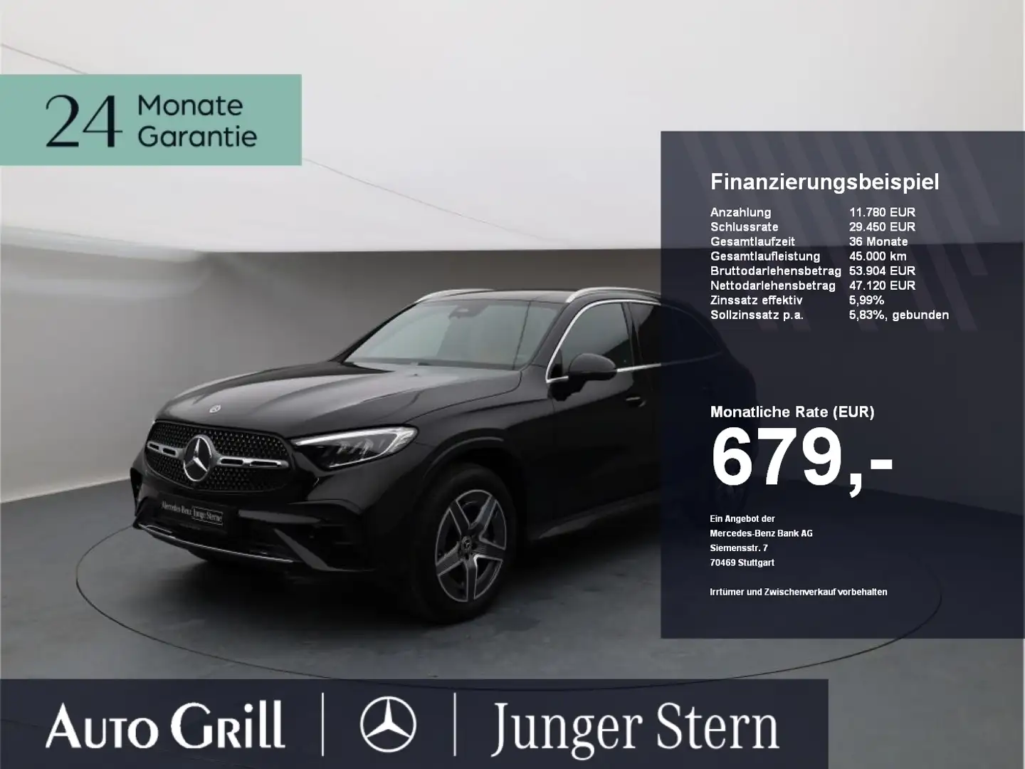 Mercedes-Benz GLC 300 e 4M Edition Distronic 360 AHK KeyGO Schwarz - 1
