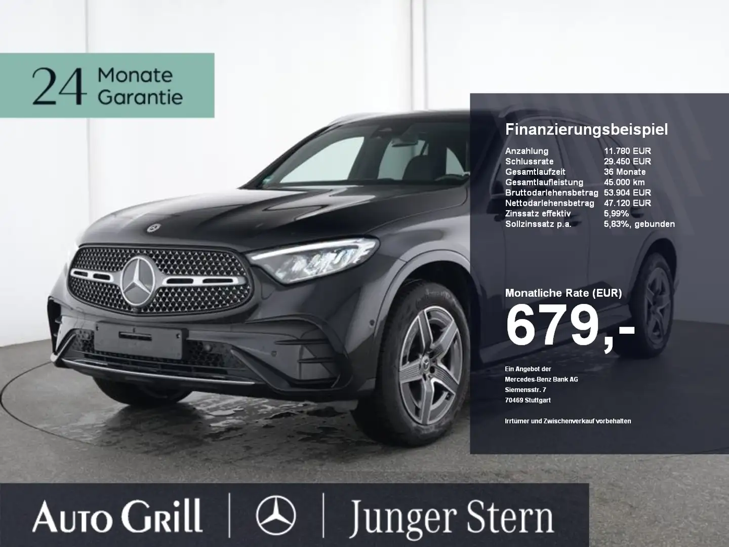 Mercedes-Benz GLC 300 e 4M Edition Distronic 360 AHK KeyGO Schwarz - 1