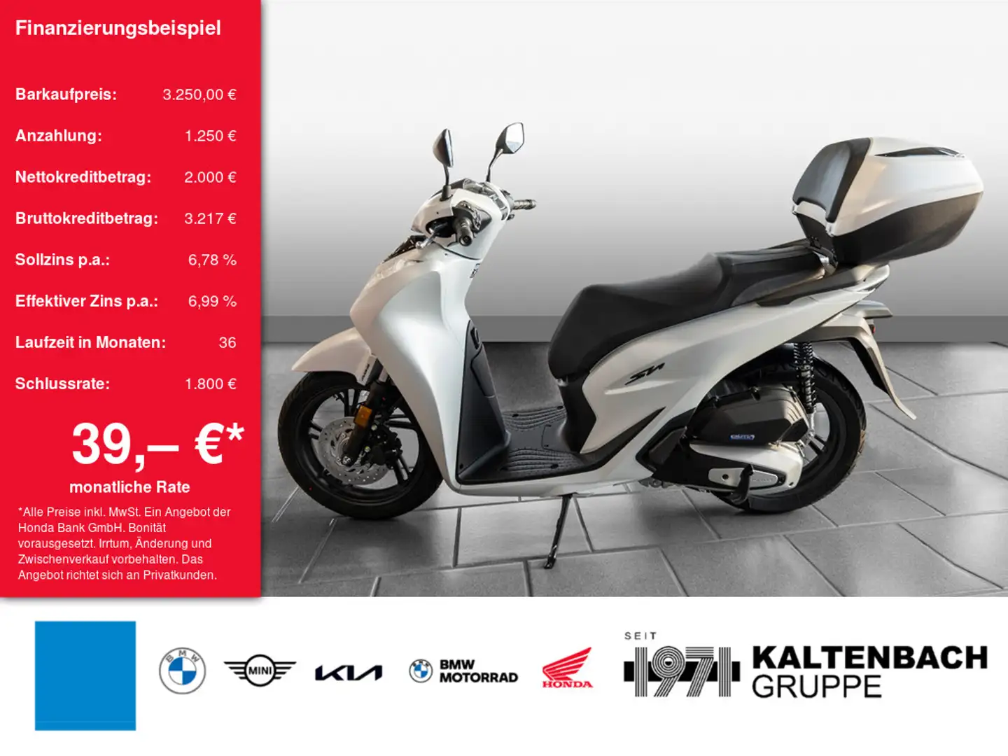 Honda SH 125 i Blanc - 1