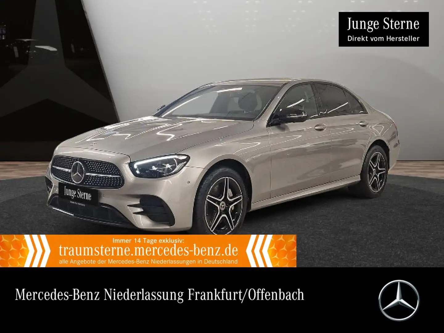 Mercedes-Benz E 300 de 4M AMG+NIGHT+360+AHK+LED+FAHRASS+9G Silber - 1