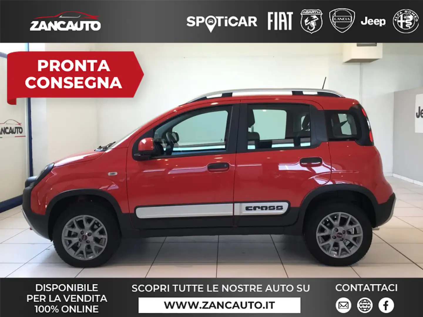 Fiat Panda 0.9 TwinAir Turbo S&S 4x4  CROSS S4 Rosso - 1