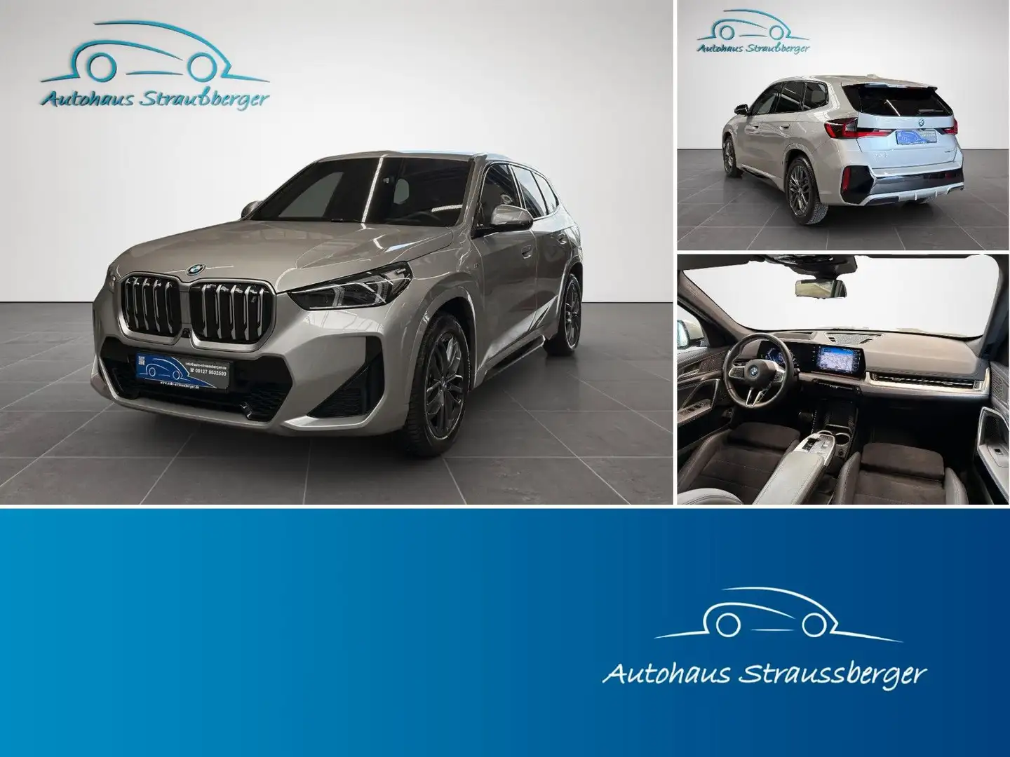 BMW iX1 30 xDrive M Sport LRHZ ACC AHK RFK Memory QI Silber - 1
