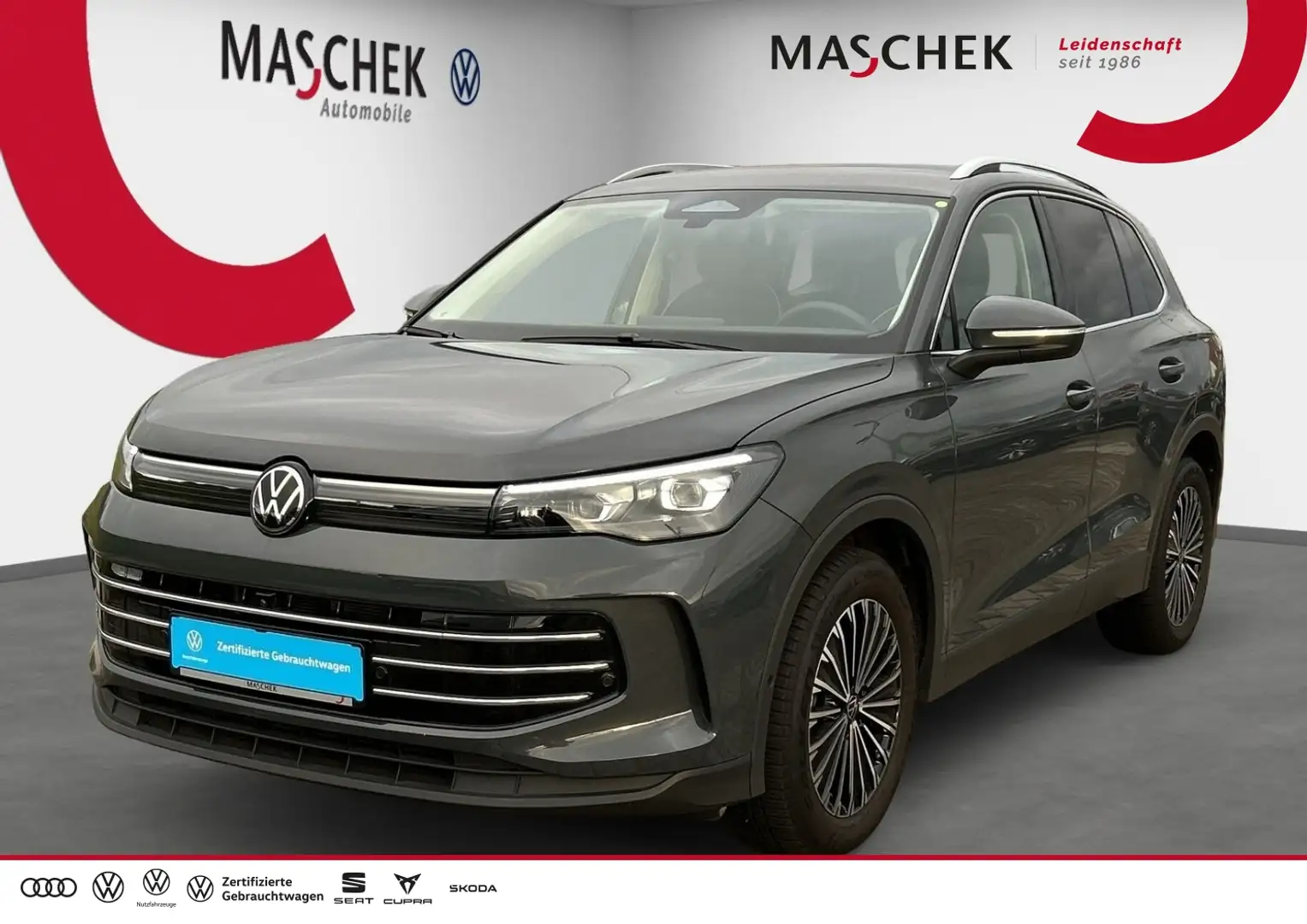 Volkswagen Tiguan Elegance 2.0 TDI DSG AHK 360° IQ-Light Navi Sitzh. Gris - 1