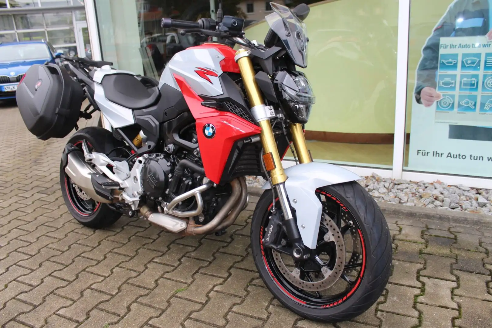 BMW F 900 R Koffer + Inspektion / Ölwechsel Neu! Rot - 1