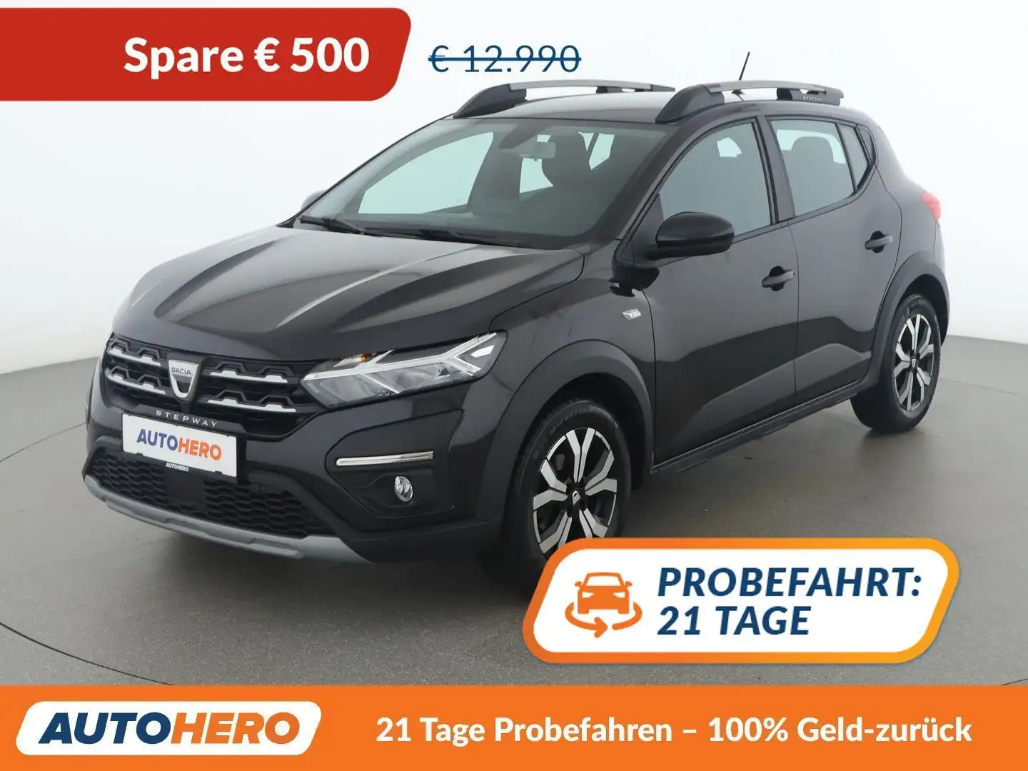 Dacia Sandero 1.0 TCe Stepway Comfort *NAVI*TEMPO*CAM*PDC*KLIMA* Schwarz - 1