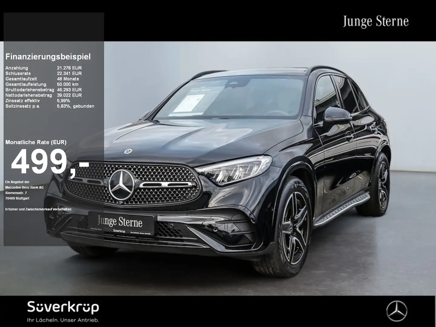 Mercedes-Benz GLC 300 d 4M , AMG NIGHT SPUR PANO AHK 360 PDC Noir - 1