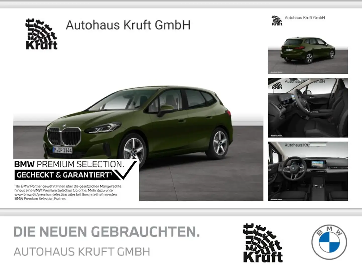 BMW 220 i Active Tourer LC PROF+HUD+AHK+KAMERA Grün - 1