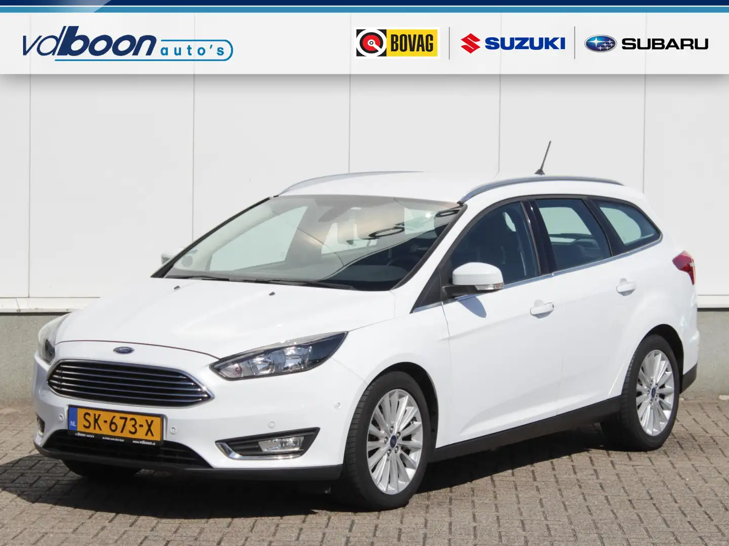 Ford Focus Wagon 1.0 Titanium | Navi | Cruise | Park sens | T Weiß - 1