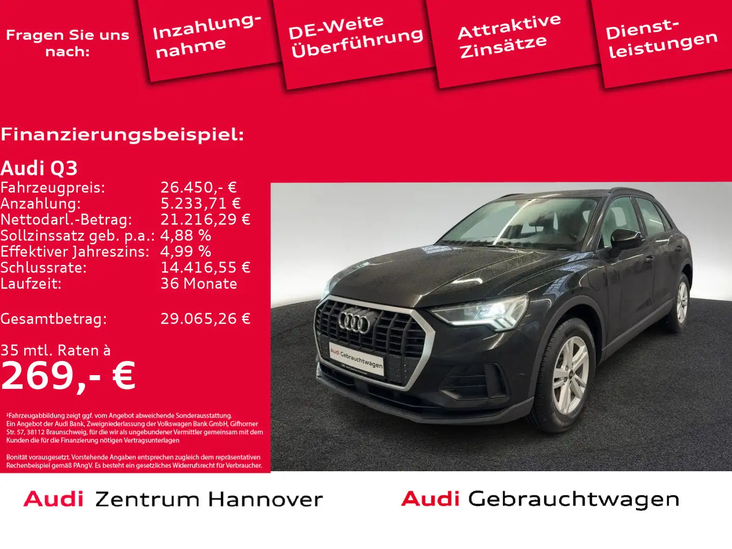 Audi Q3 45 TFSIe Kamera LED virtual Navi Schwarz - 1