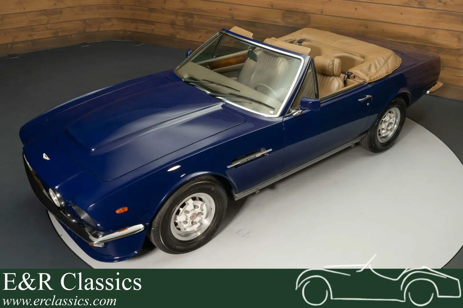 Aston Martin V8 Volante Cabriolet Azul - 1