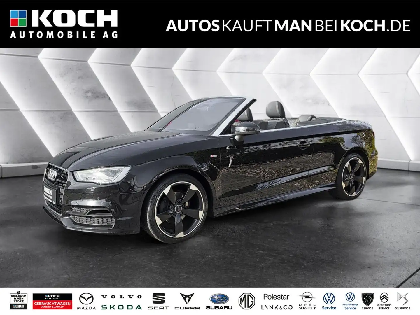 Audi A3 Cabrio 1.4 TFSI DSG S Line LED NAV PDC Sound Schwarz - 1