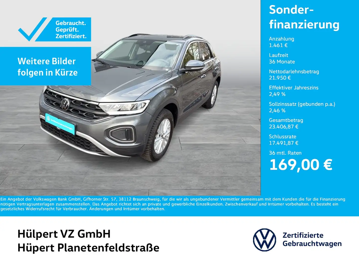 Volkswagen T-Roc 1.0 LIFE CARPLAY ALU SITZHEIZUNG LED DAB+ Grijs - 1