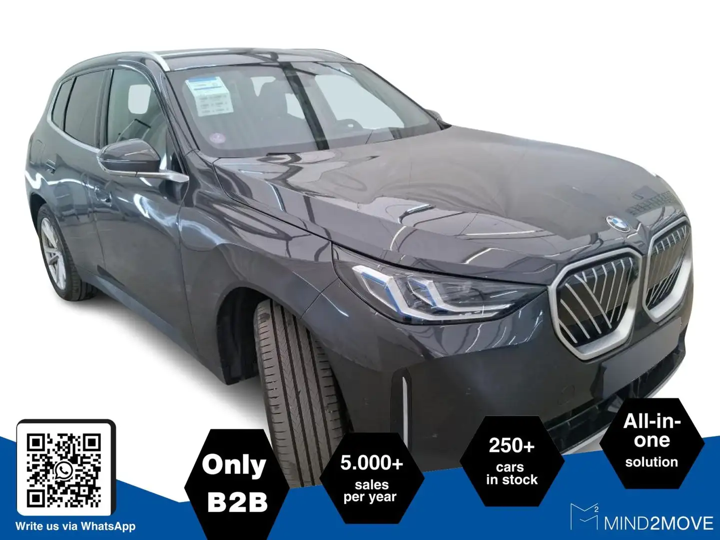 BMW X3 xDrive 30e H/K+ACC+LIVE-COCKPIT+3D-VIEW Gris - 2