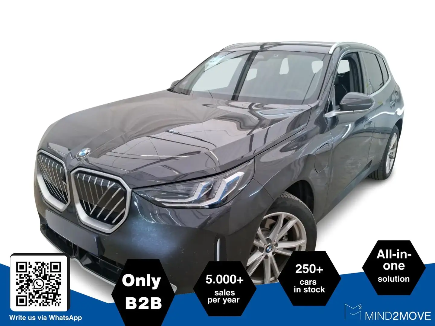 BMW X3 xDrive 30e H/K+ACC+LIVE-COCKPIT+3D-VIEW Gris - 1