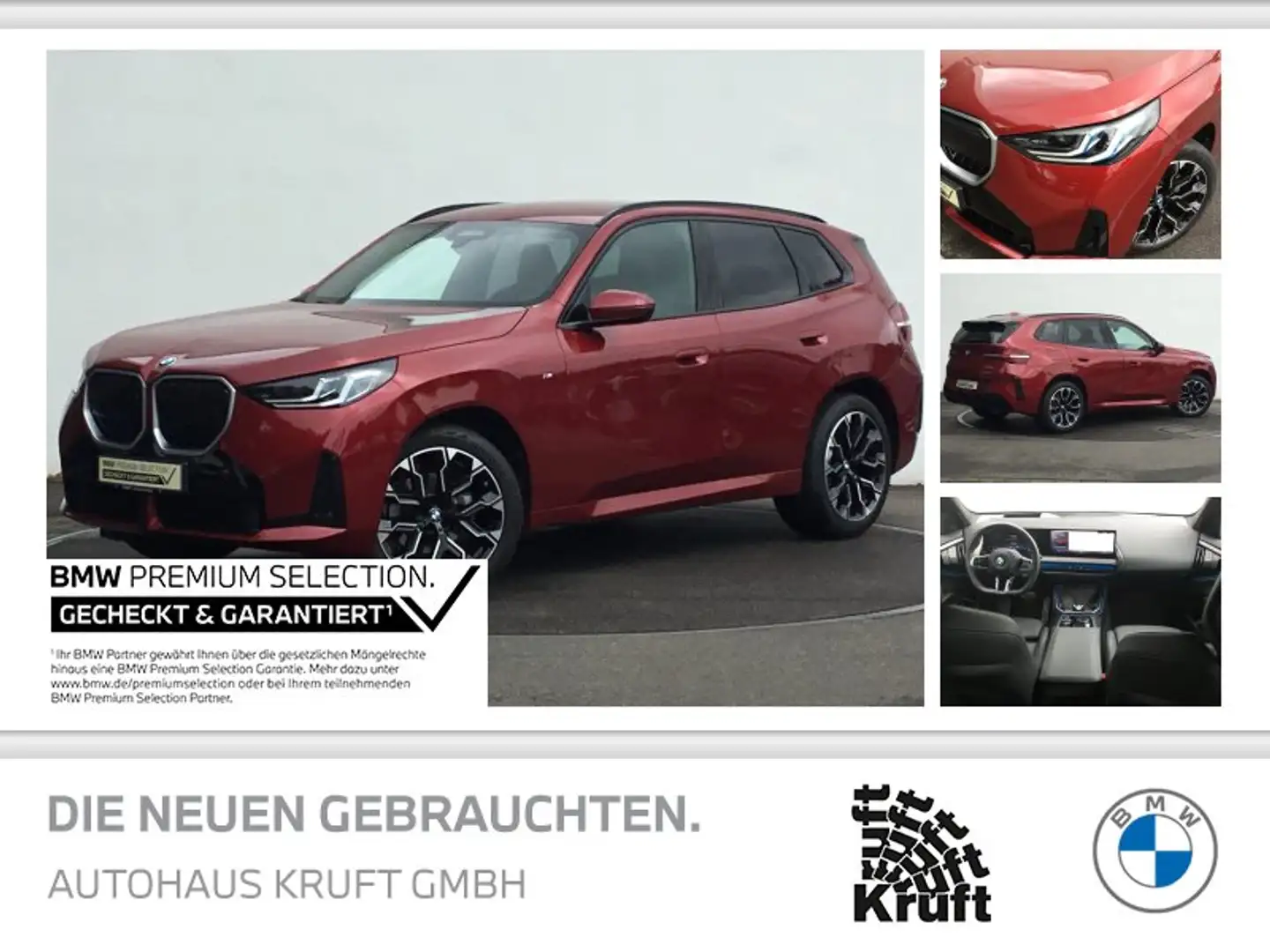 BMW X3 20 xDrive M SPORT+AHK+ICONIC+STANDHZ+KAMERA+HUD Rot - 1