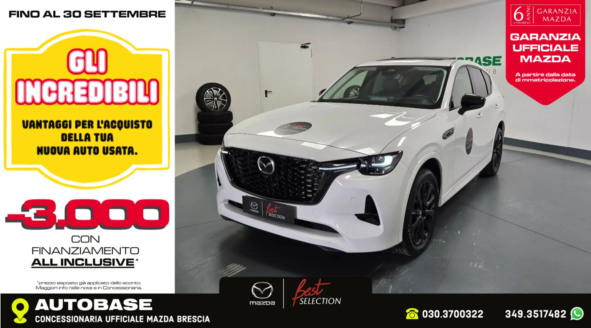 Mazda CX-60 3.3 m-hybrid boost Homura tetto pan. Convenience&Sound DriverAssistance awd 249cv auto Zwart - 1