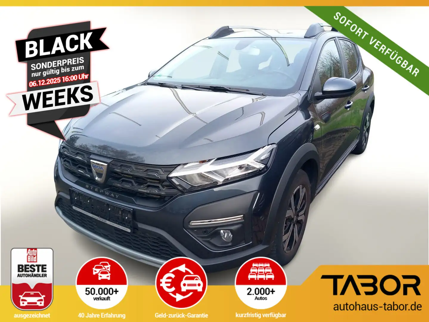 Dacia Sandero Stepway III TCe 90 Comfort Nav PDC SHZ Grau - 1