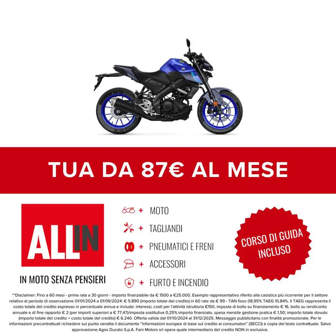 Yamaha MT-125 MT125 Albastru - 2