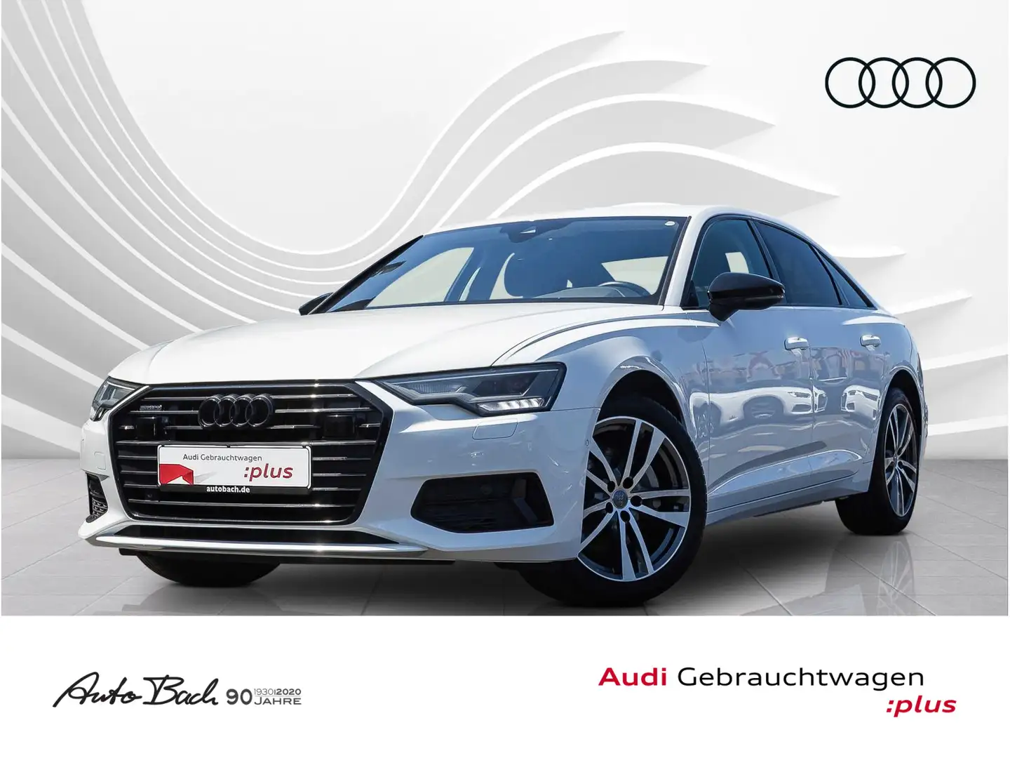Audi A6 sport 45TDI qu Stronic Navi LED ACC EPH DAB A Biały - 1
