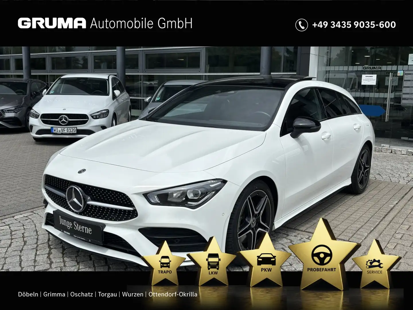 Mercedes-Benz CLA 200 CLA 200 d SB AMG+Night+Pano+RüKa+CarPlay+Totwinkel Weiß - 1