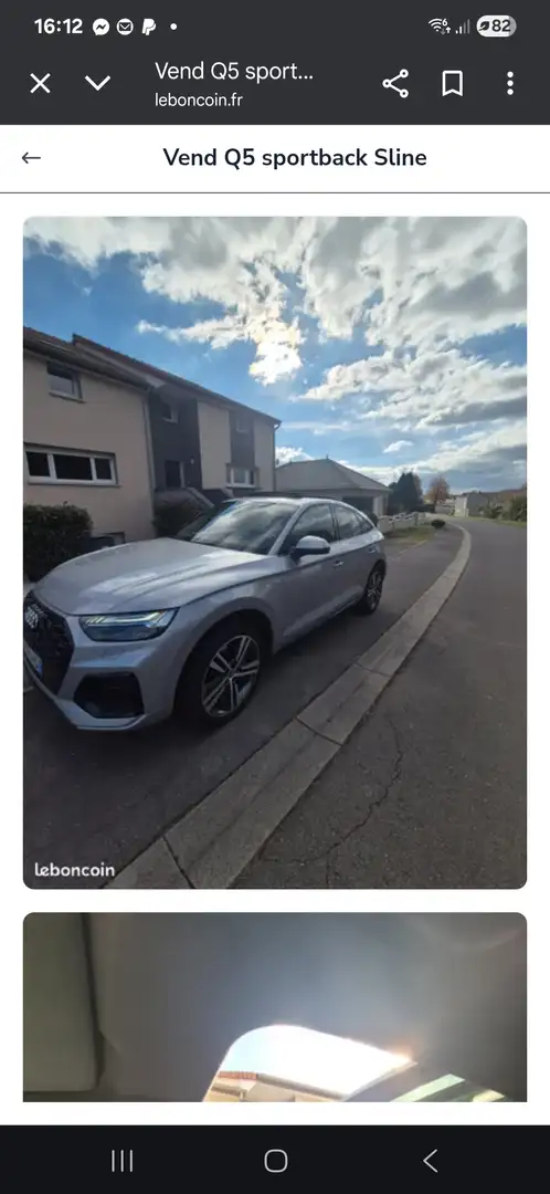 Audi Q5 Q5 Sportback 40 TDI 204 S tronic 7 QuattroS line Gris - 1