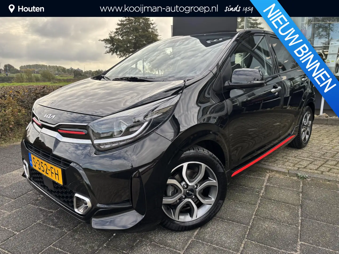 Kia Picanto 1.0 DPi GT-Line | Automaat | Eerste Eigenaar | Dea Zwart - 1