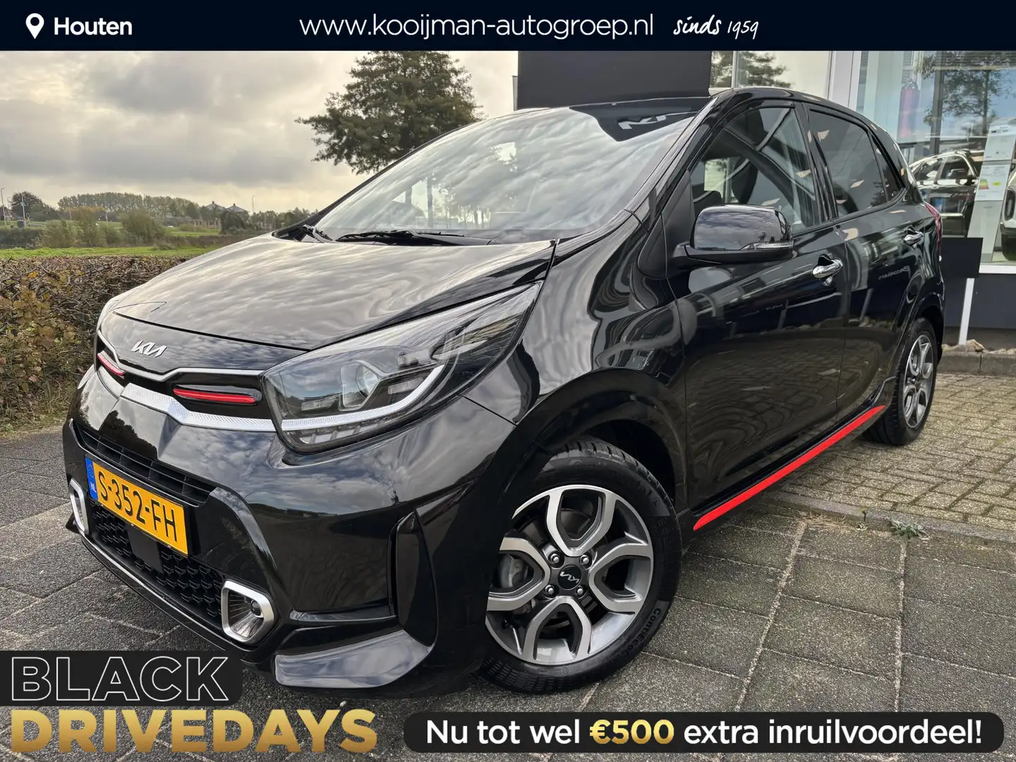 Kia Picanto 1.0 DPi GT-Line Automaat, Eerste Eigenaar, Dealero Noir - 1
