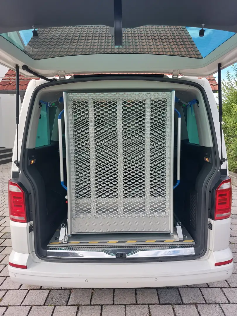 Volkswagen T6 Multivan Gen. Six Umbau Rollstuhl, HU neu, 8-fach Alu Navi Weiß - 2