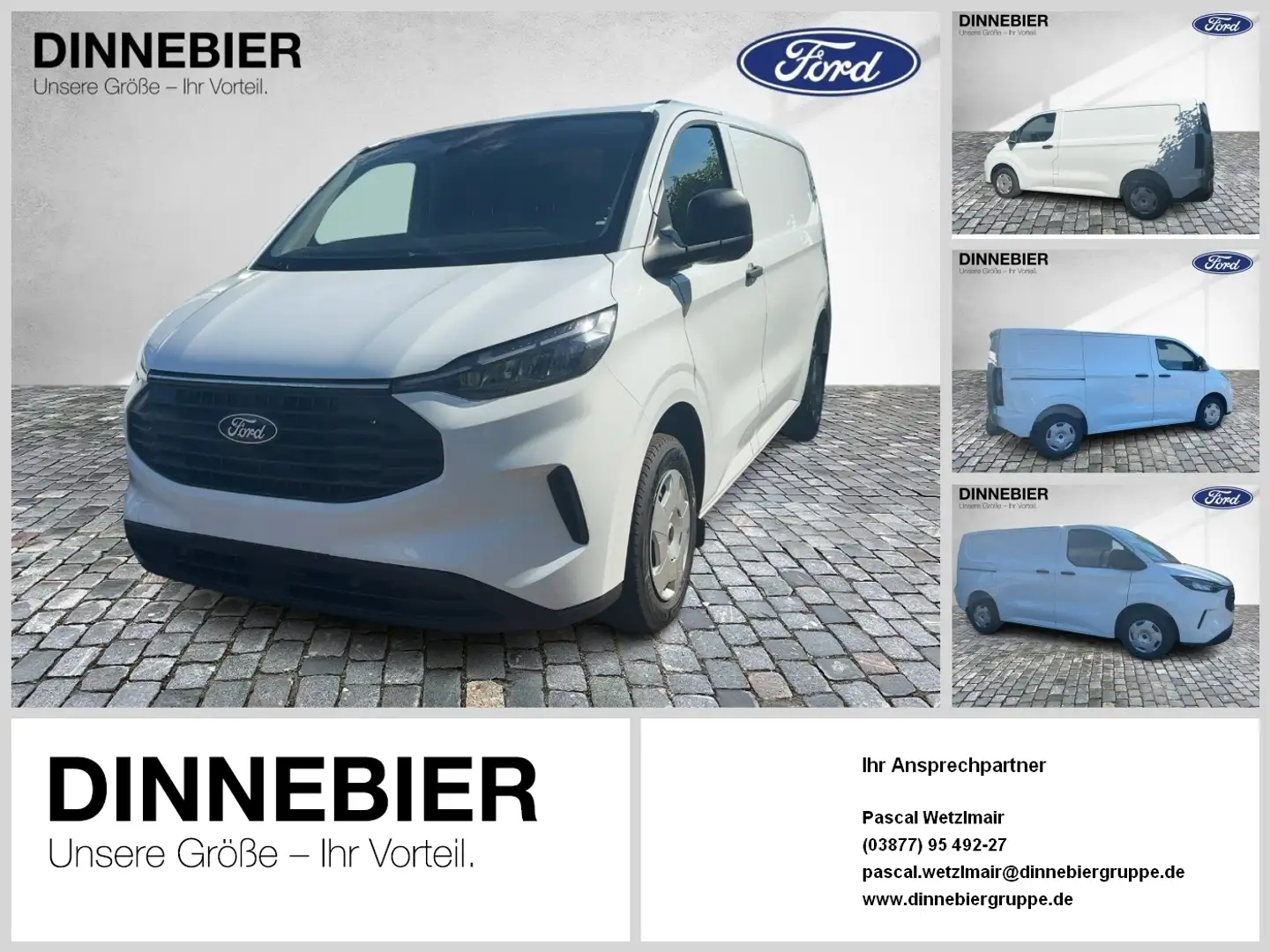 Ford Transit Custom 300 L1 H1 Kasten LKW Trend 100 kW Bianco - 1