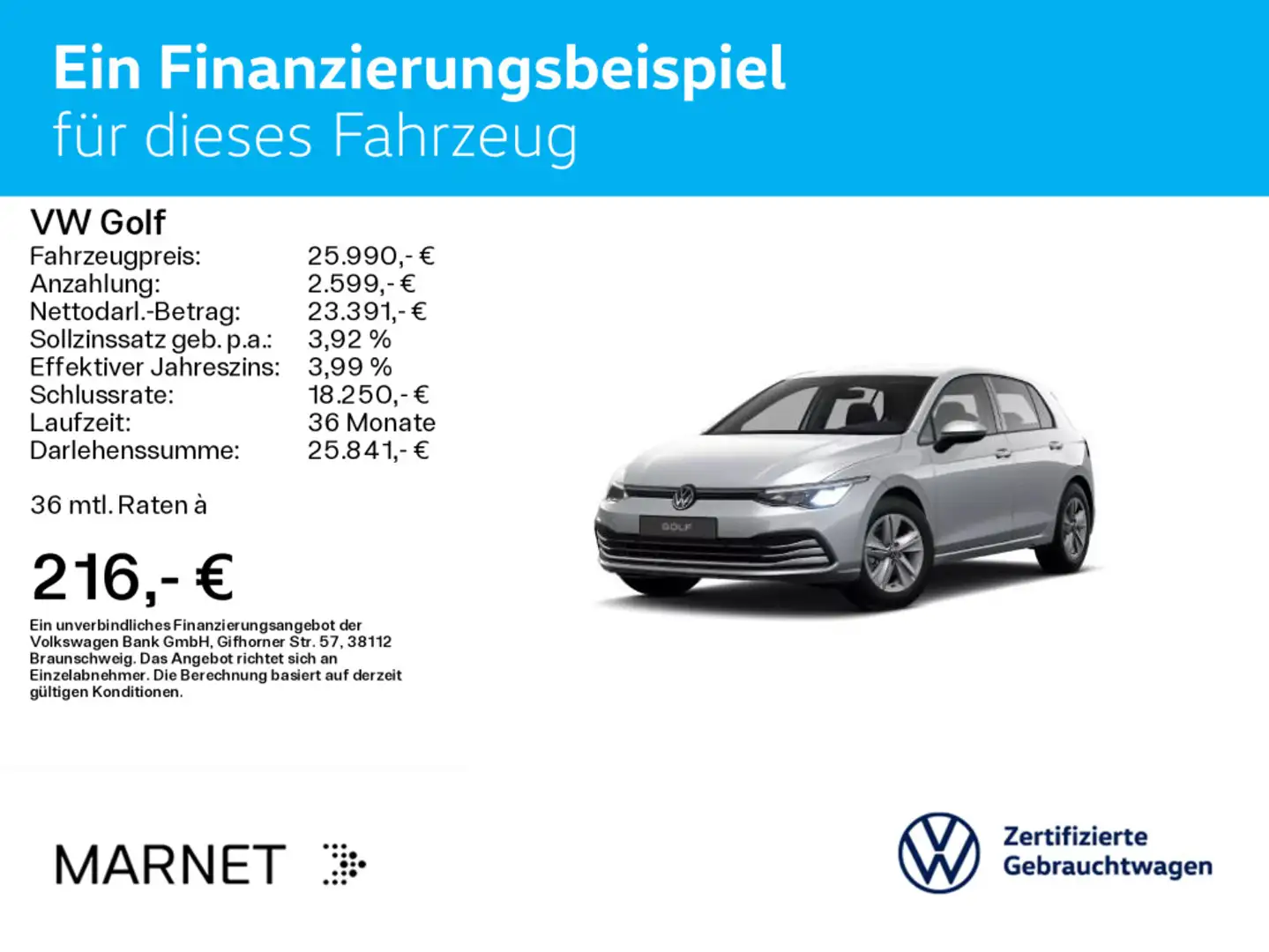 Volkswagen Golf Life 2.0 TDI DSG Navi*Kamera*Keyless*LED*Ga Zilver - 2