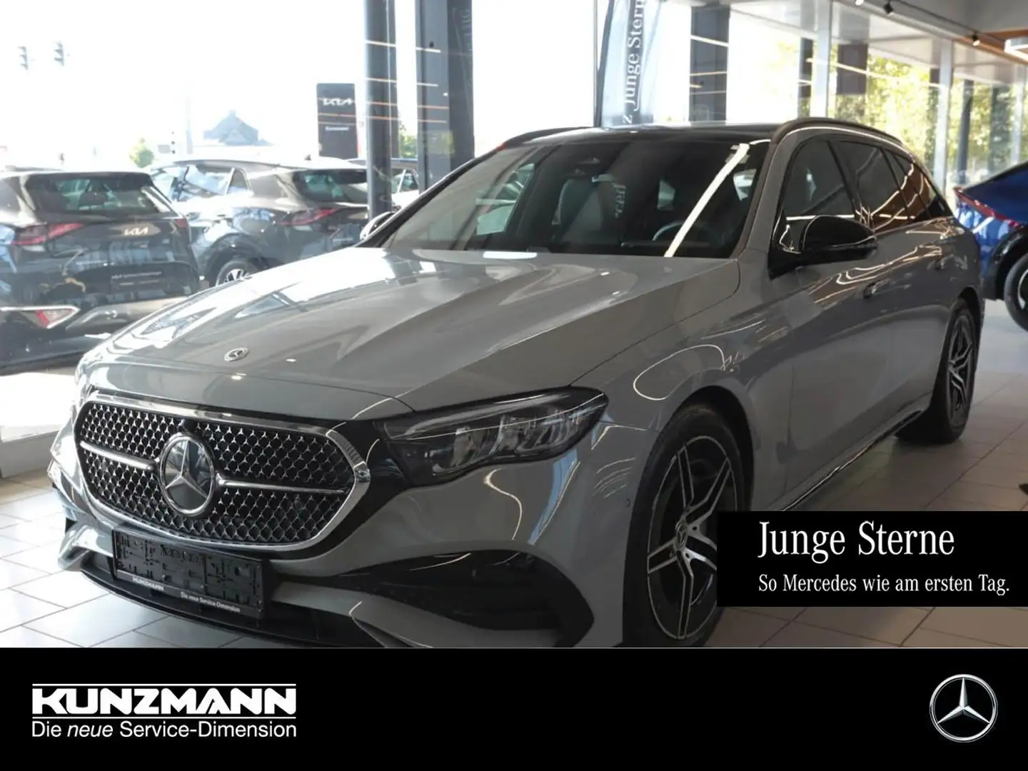 Mercedes-Benz E 300 e T AMG Night MBUX Distronic Panorama AHK Gris - 1