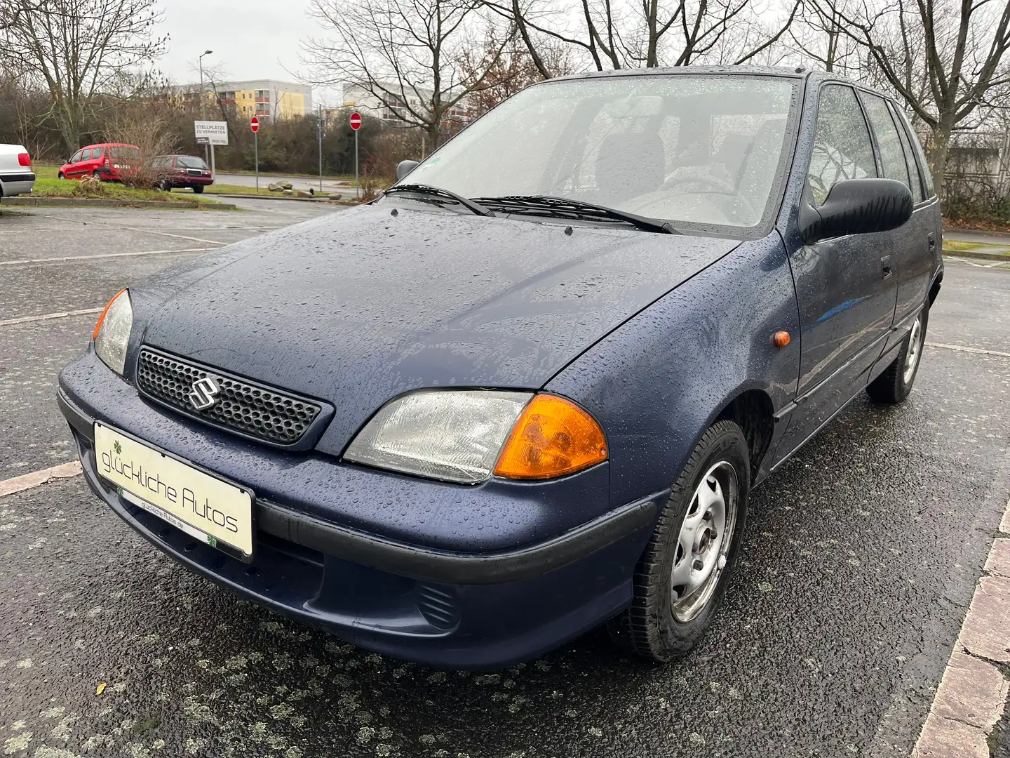 Suzuki Swift 1.0 GLX orig 47.410 km KLIMA 2.Hd AHK TÜV 12/26 Blau - 1