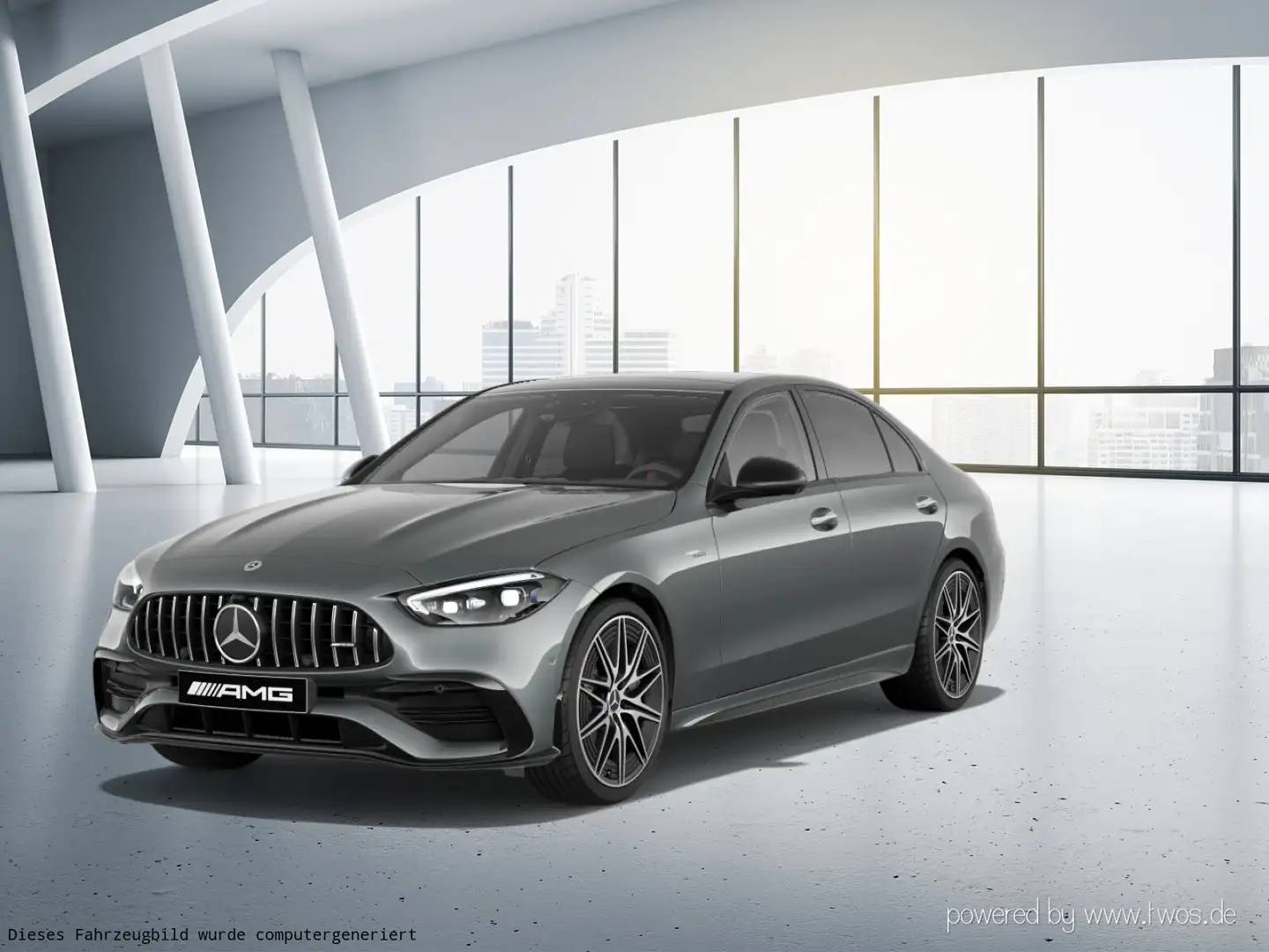 Mercedes-Benz C 43 AMG C 43 4M Drivers HinterachsL Pano Burmester Navi Grau - 2