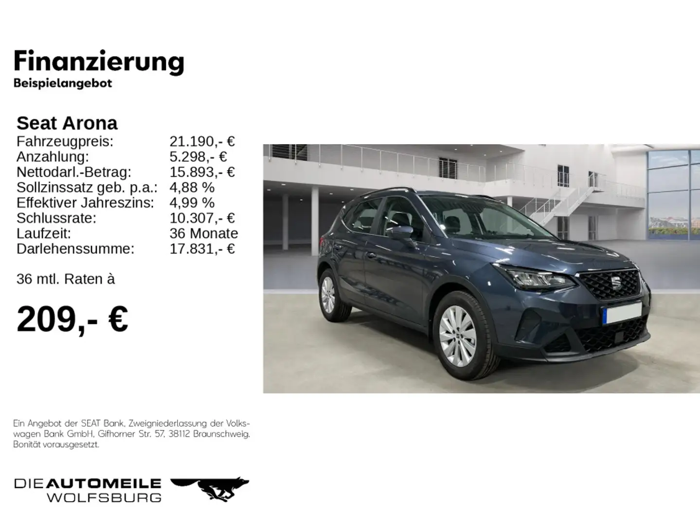 SEAT Arona 1.0 TSI DSG Style LED/CLIMATR/SITZHZ Grijs - 2