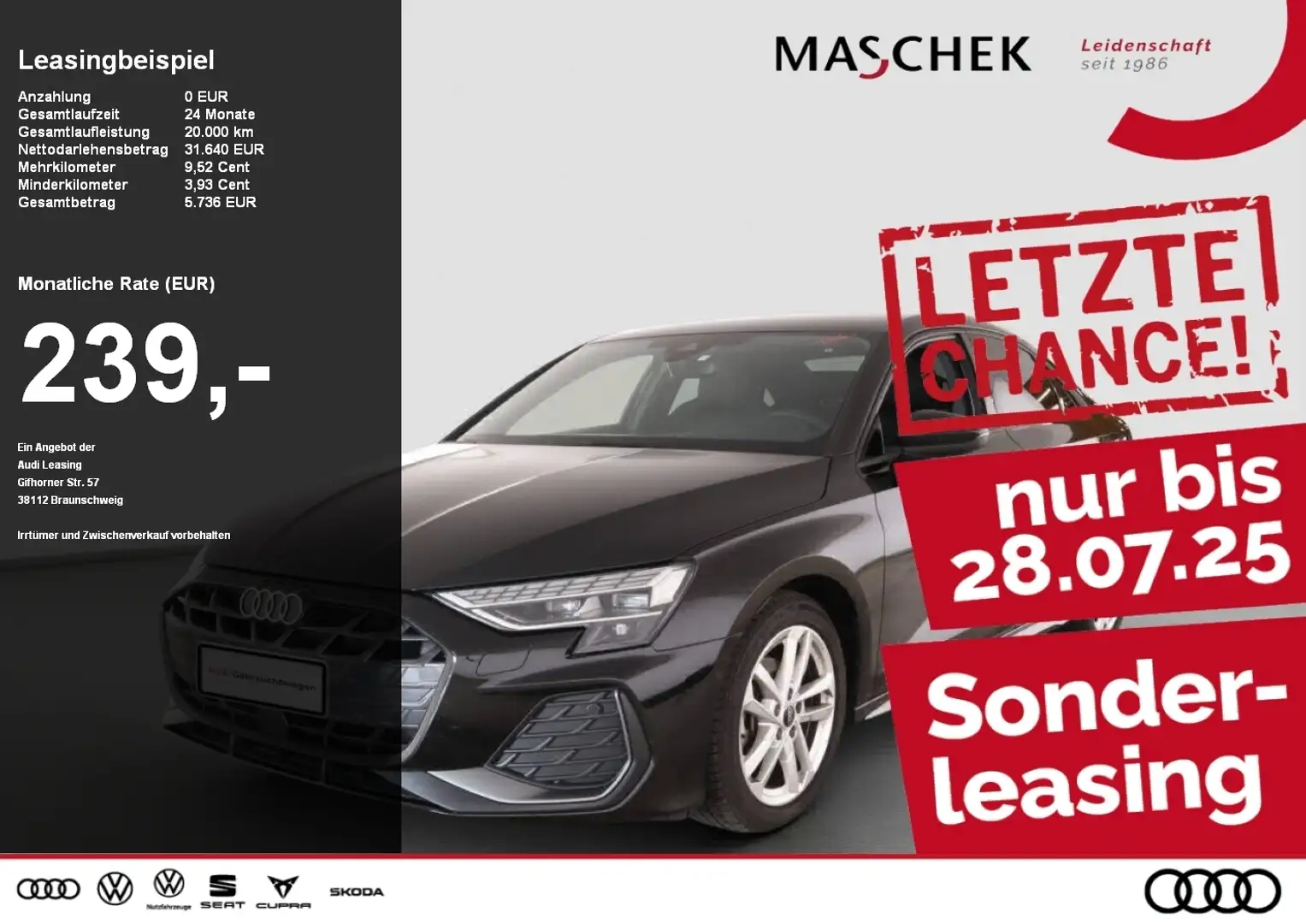 Audi A3 Limousine S line 35 TFSI AHK Sonos Naviplus VCplus Negru - 1