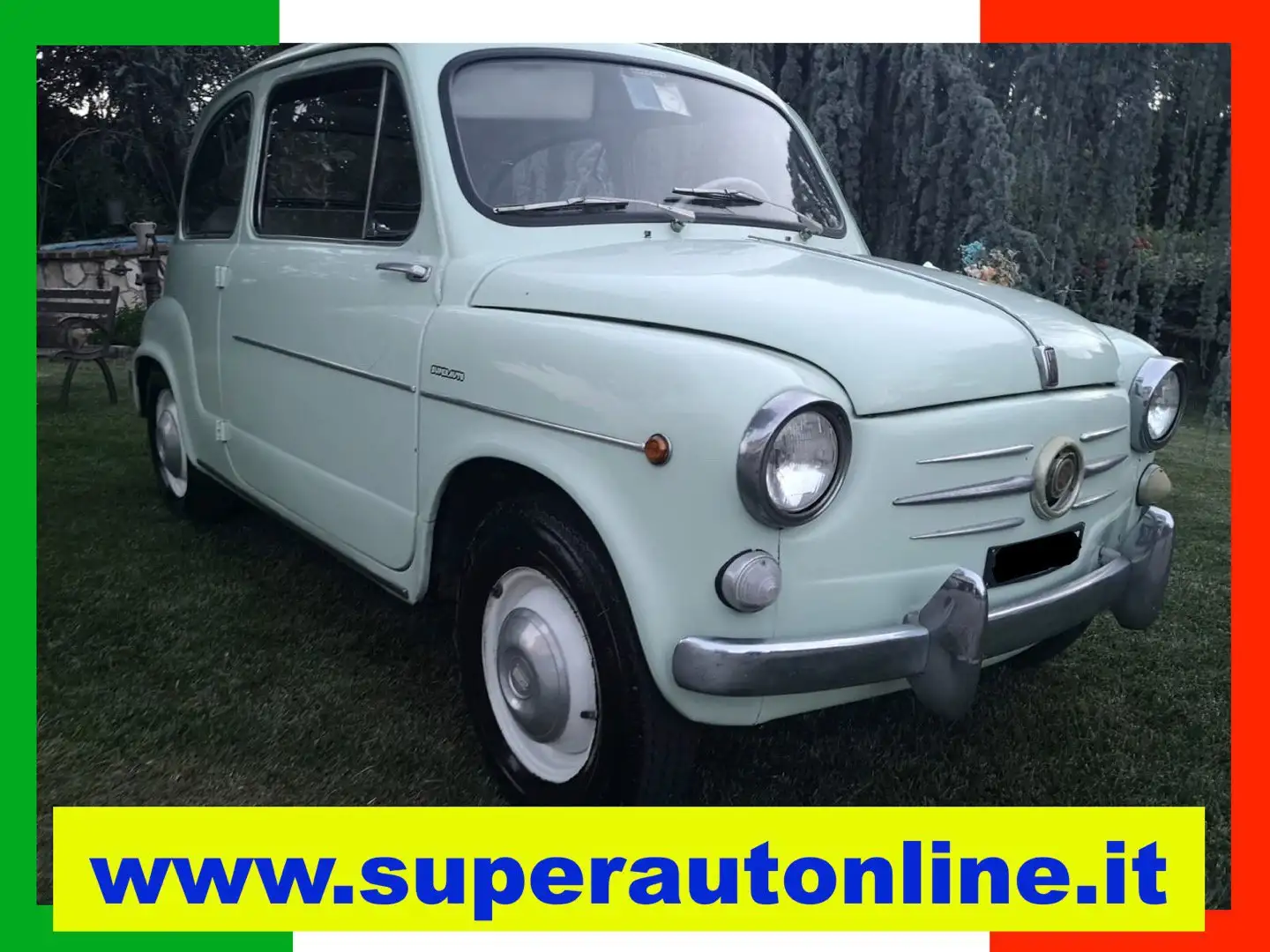 Oldtimer Fiat 600 D. 767 Verde - 1
