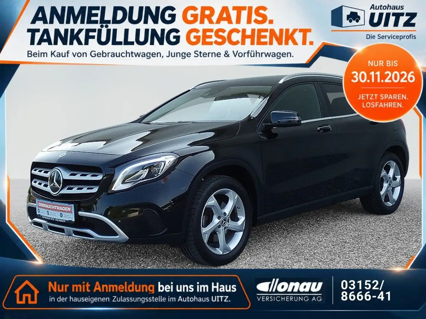 Mercedes-Benz GLA 220 4MATIC +AHK+AUT+Distr+Navi+RKam+LED Schwarz - 1