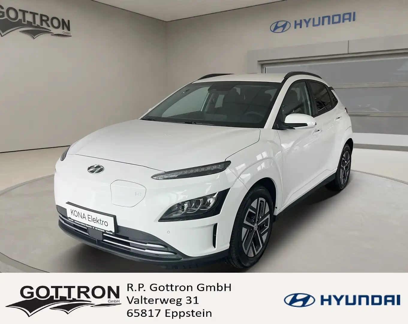Hyundai KONA Elektro Prime Weiß - 1