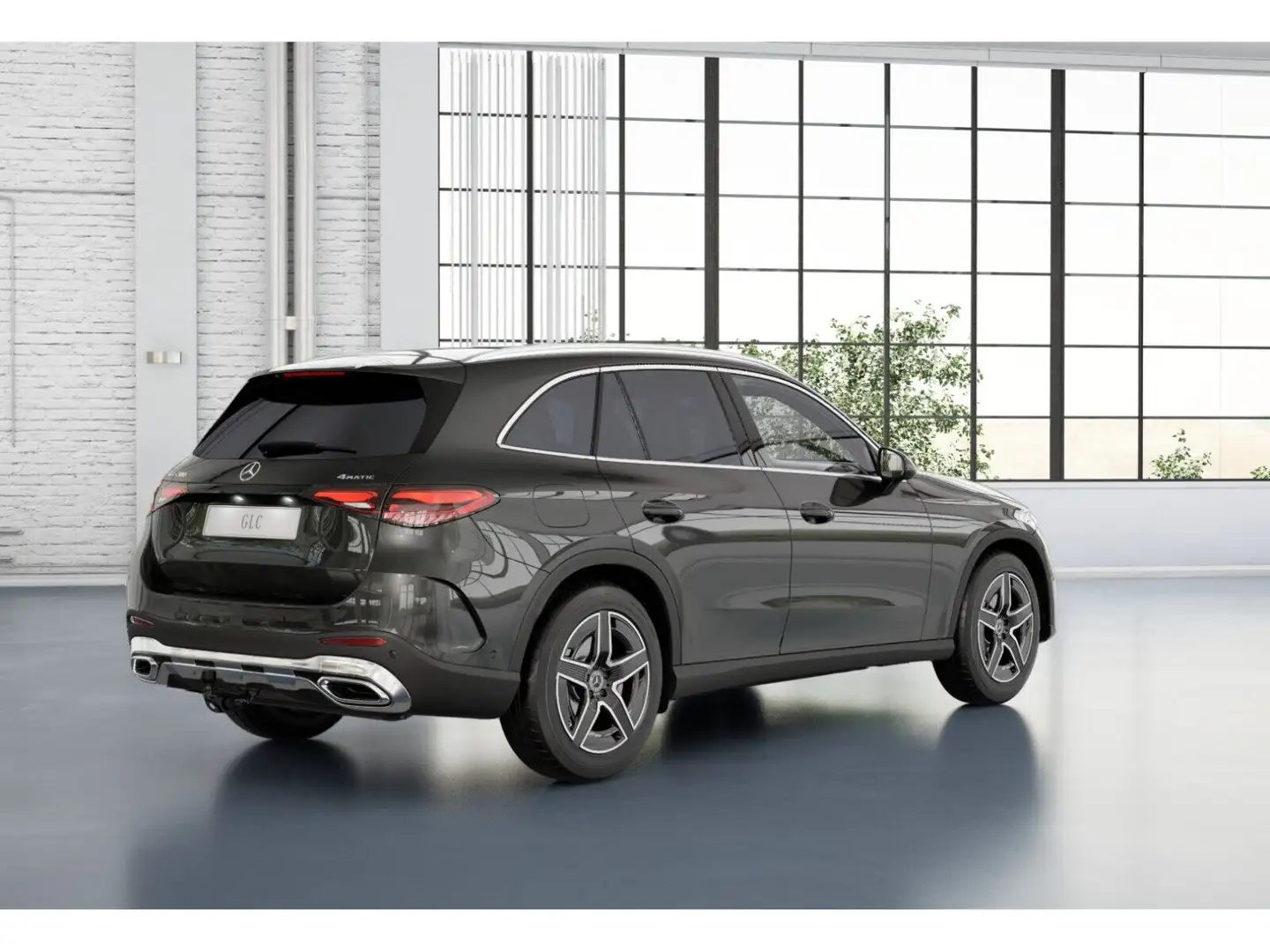 Mercedes-Benz GLC 200 4M +AMG+MBUX+MEMORY+PANO+KAMERA+AHK Grau - 2