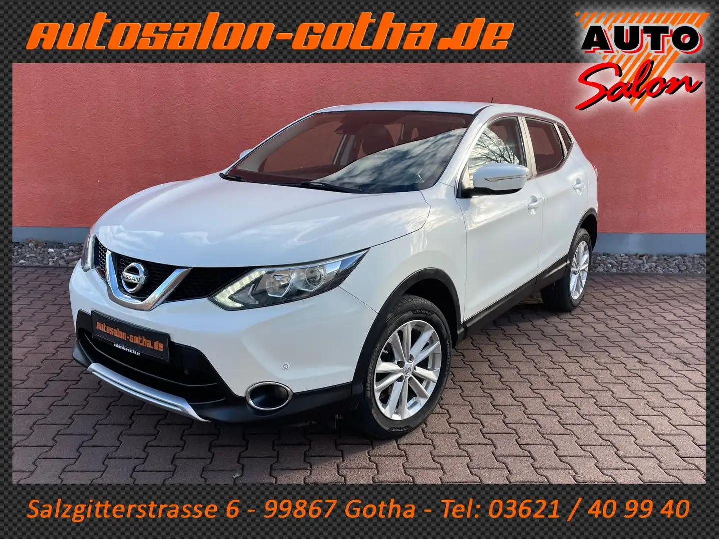 Nissan Qashqai Acenta+ 1.6 DCi AHK+CAM NAVI DAB SHZ 17" Weiß - 1