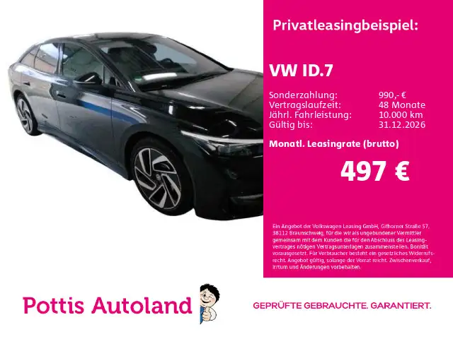Volkswagen ID.7 PRO AHK NAVI IQ.LIGHT KAMERA