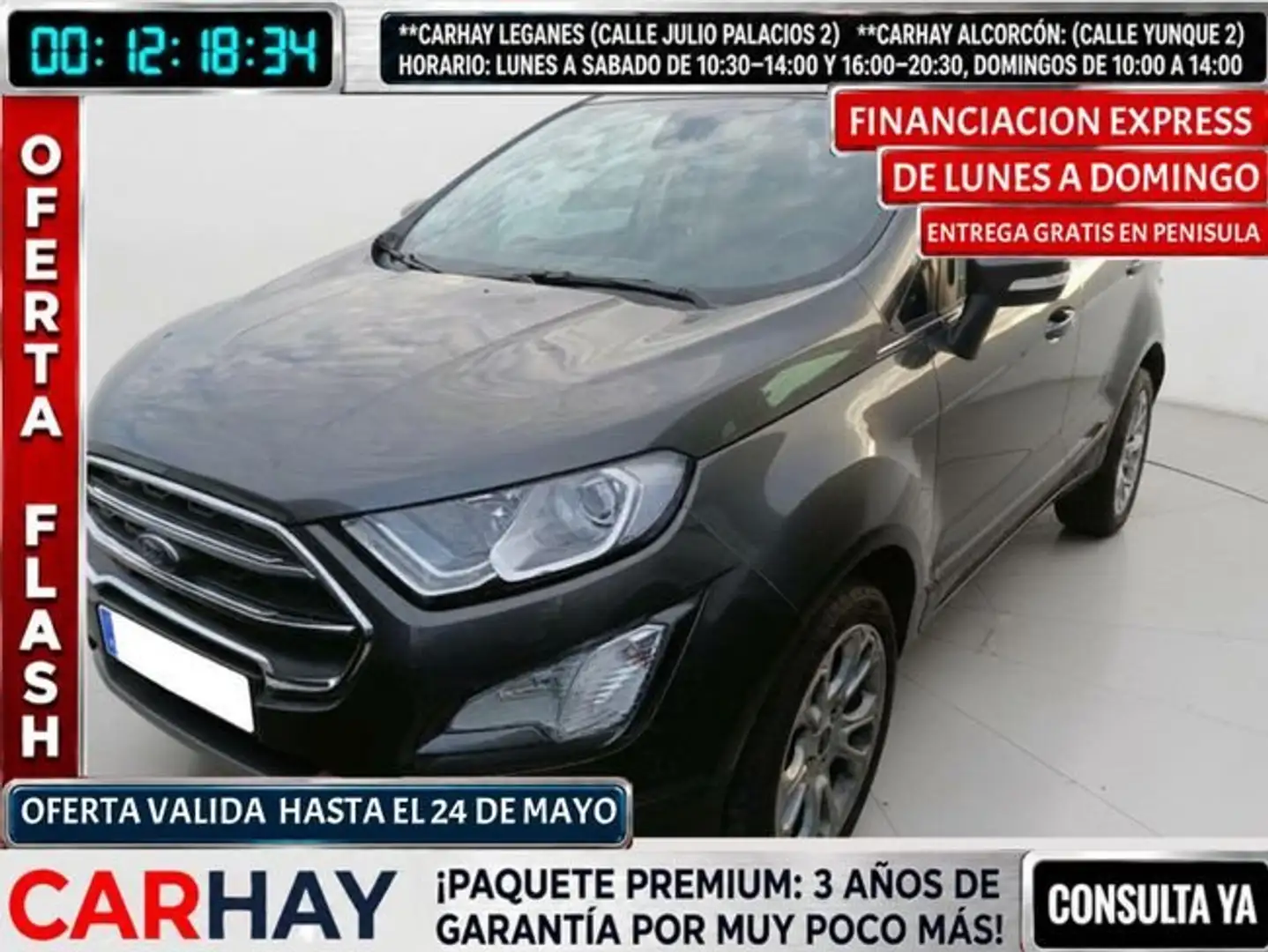 Ford EcoSport 1.0 EcoBoost Titanium 125 Gris - 1