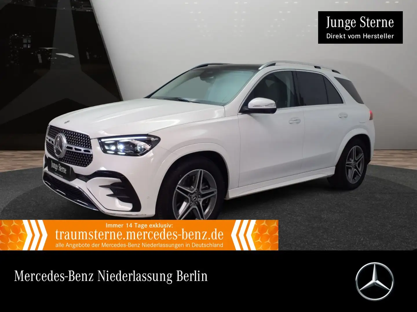 Mercedes-Benz GLE 350 de 4M AMG+PANO+360+AHK+MULTIBEAM+20"+SPUR Weiß - 1